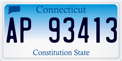 CT license plate AP93413