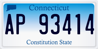 CT license plate AP93414