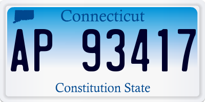 CT license plate AP93417