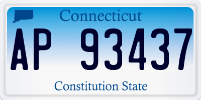 CT license plate AP93437