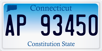 CT license plate AP93450