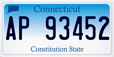 CT license plate AP93452