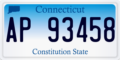 CT license plate AP93458