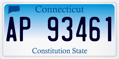 CT license plate AP93461