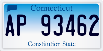CT license plate AP93462