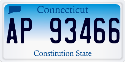 CT license plate AP93466