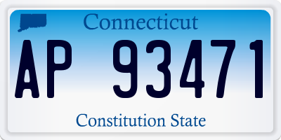 CT license plate AP93471
