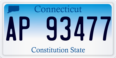 CT license plate AP93477