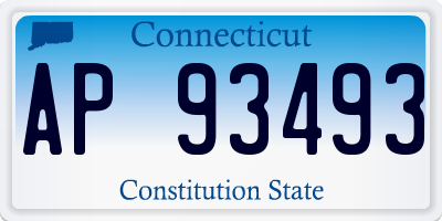 CT license plate AP93493
