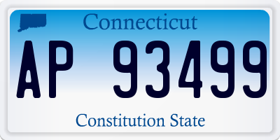 CT license plate AP93499