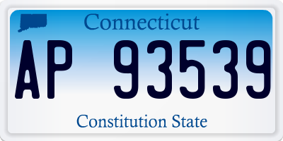 CT license plate AP93539