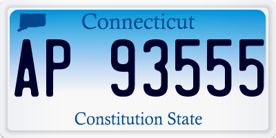 CT license plate AP93555