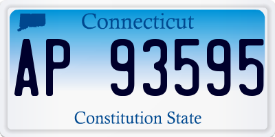 CT license plate AP93595