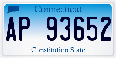 CT license plate AP93652