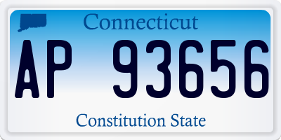 CT license plate AP93656