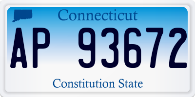 CT license plate AP93672