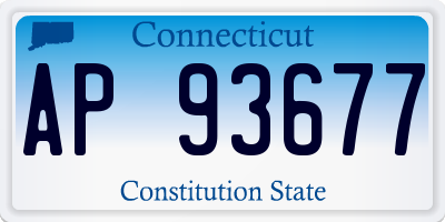 CT license plate AP93677