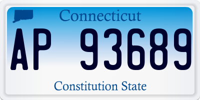 CT license plate AP93689