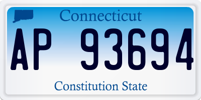 CT license plate AP93694