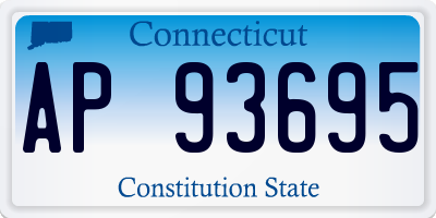 CT license plate AP93695
