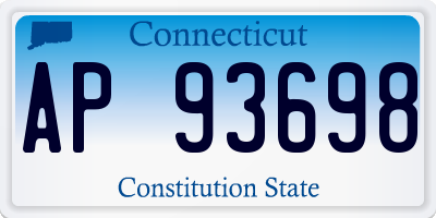 CT license plate AP93698