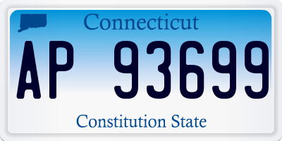 CT license plate AP93699
