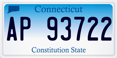 CT license plate AP93722