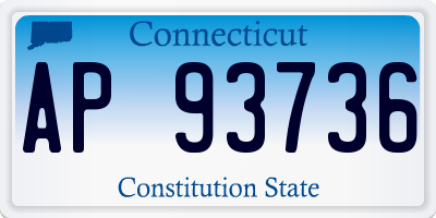 CT license plate AP93736