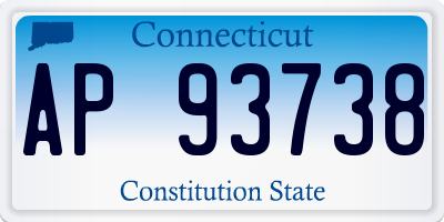 CT license plate AP93738