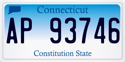 CT license plate AP93746
