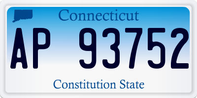 CT license plate AP93752