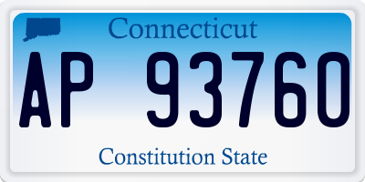 CT license plate AP93760