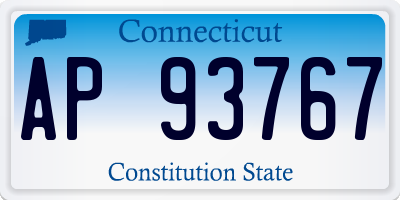 CT license plate AP93767