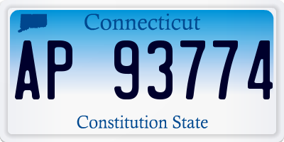 CT license plate AP93774