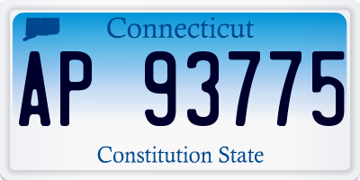 CT license plate AP93775