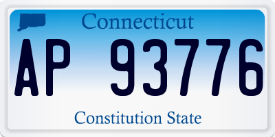 CT license plate AP93776