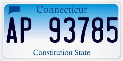 CT license plate AP93785
