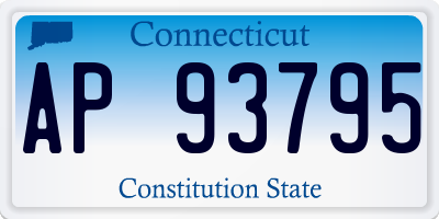 CT license plate AP93795