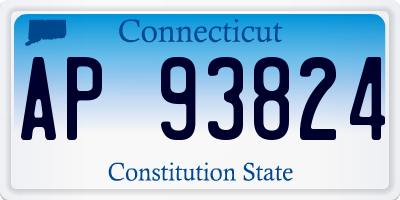 CT license plate AP93824