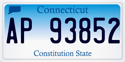 CT license plate AP93852