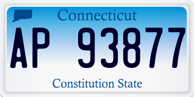 CT license plate AP93877