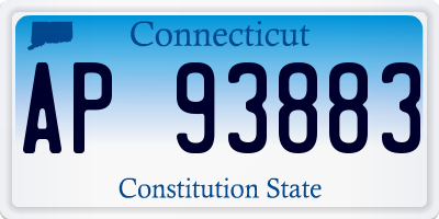 CT license plate AP93883