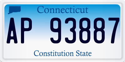 CT license plate AP93887