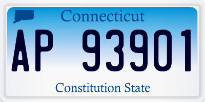 CT license plate AP93901