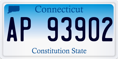 CT license plate AP93902