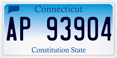 CT license plate AP93904