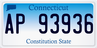 CT license plate AP93936