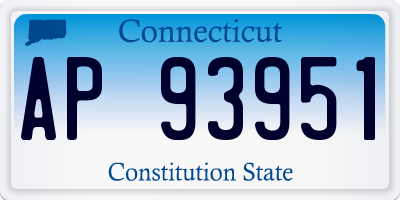 CT license plate AP93951