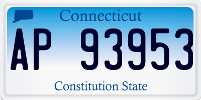 CT license plate AP93953