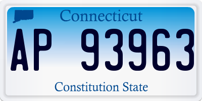 CT license plate AP93963
